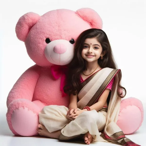 Maska Teddy bear pink color 5 Ft gift for girls