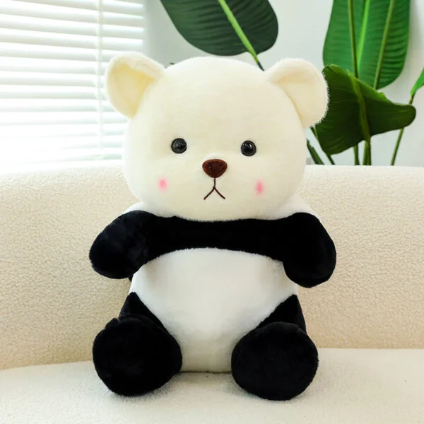 Little Bear Doll Transformation Giant Panda Teddy Plush Toy gift