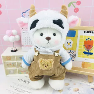 Little teddy Bear  Doll Changing Clothes Valentine's Day Gift toys